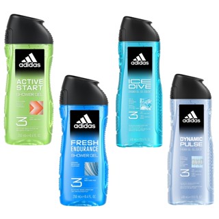 Adidas 愛迪達 男士用三效潔顏洗髮沐浴露 三合一沐浴露 洗淨一罐搞定 250ml