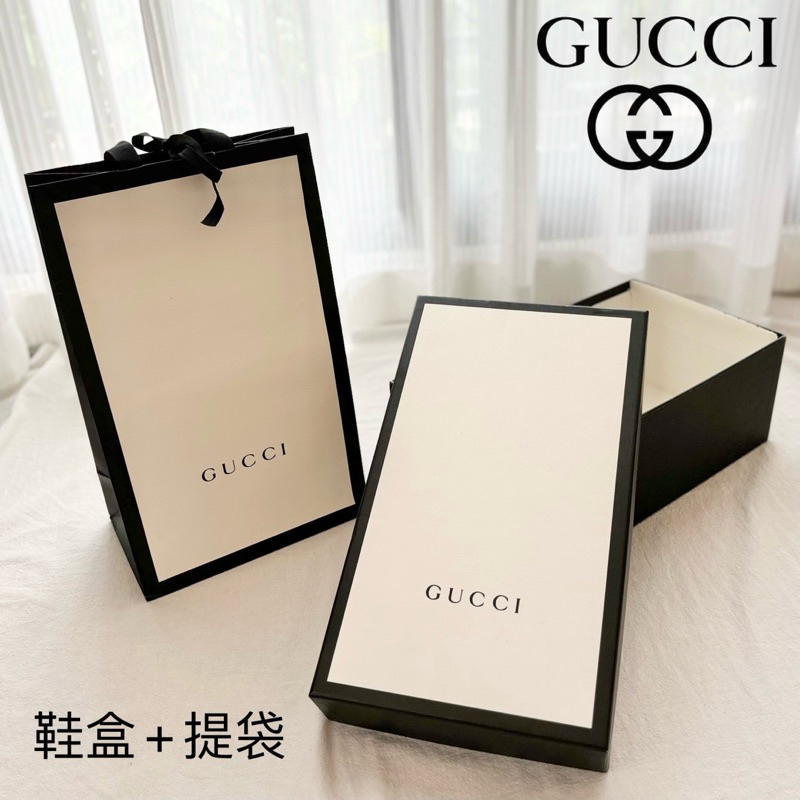 正品用盒與袋🔸義大利品牌 GUCCI   精品提袋＋鞋盒/GUCCI 鞋盒/GUCCI紙袋