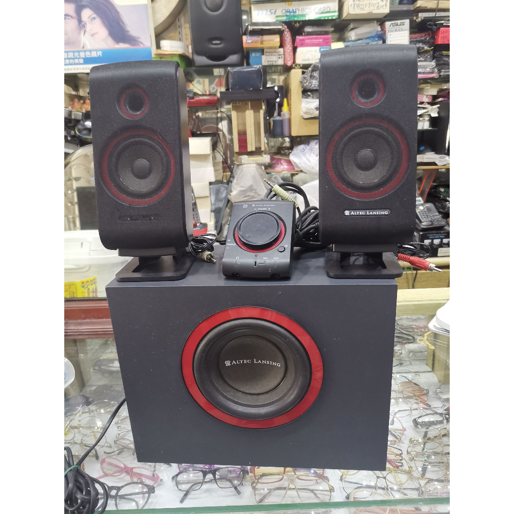 美聲 ALTEC LANSING VS2421 美國奧特藍星電腦喇叭2.1聲道重低音9.5成新