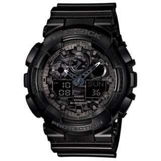 【G-SHOCK】超人氣新迷彩軍事戰魂雙顯錶GA-100CF-1A 51.2mm 現代鐘錶