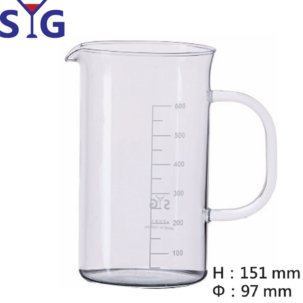 SYG耐熱玻璃沖茶公杯~公酒杯~大果汁杯~咖啡牛奶沖泡杯600cc