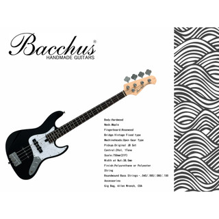 【搖滾空間-聖地搖滾】Bacchus WJB-Mini/R 迷你貝斯 30吋 黑色 付原廠琴袋 配件包