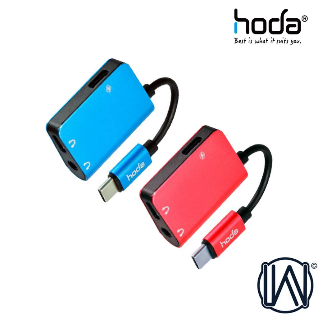 隔日到貨 轉接頭 hoda iPhone 16 15 Pro Max Type-C 三星 安卓 一分三耳機轉接 支援充電