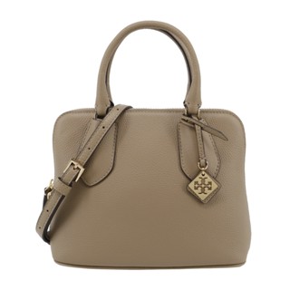 TORY BURCH SWING 荔枝紋拉鍊手提/斜揹包(迷你/奶茶)｜JS Maxx官方旗艦館