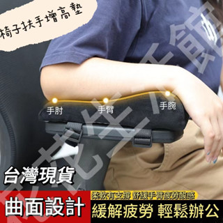 【臺灣出貨】椅子扶手墊 增高軟墊 護手肘軟枕肘託 打遊戲電腦椅扶手墊 座椅手託 辦公室通用增高墊