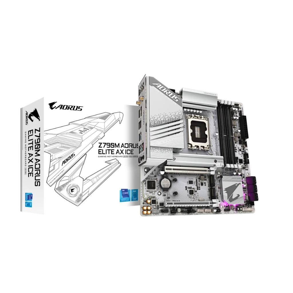技嘉 GIGABYTE Z790M AORUS ELITE AX ICE Intel主機板