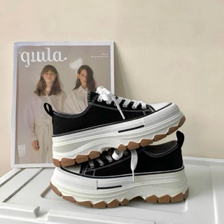 【現貨+預購】走整天都不痛👟鬆糕帆布波浪底增高休閒鞋 布鞋