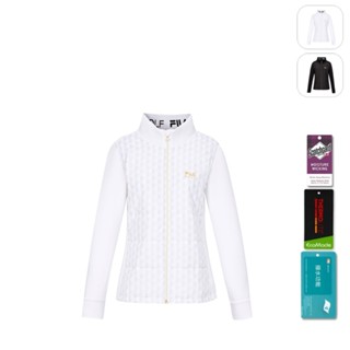 【FILA】女性 GOLF 高爾夫 吸濕排汗 鋪棉外套-白色 5JKX-6019-WT