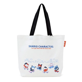 Sanrio 三麗鷗 滑板系列 棉質橫式手提袋 托特包 三麗鷗家族 810461