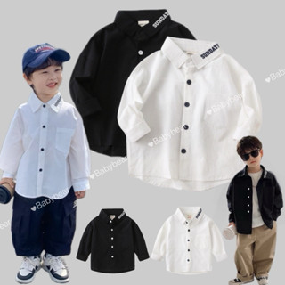 【BabyBear】現貨 童裝 春秋款 兒童韓版襯衫 兒童上衣 兒童長袖 男童 兒童長袖襯衫 兒童襯衫 兒童外套