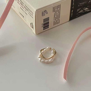 小飾集🌹韓國 珍珠戒指 不規則珍珠戒指 珍珠金戒指 串珠戒指 金戒指 雙層珍珠戒指 設計款珍珠戒指 生日禮物 禮物