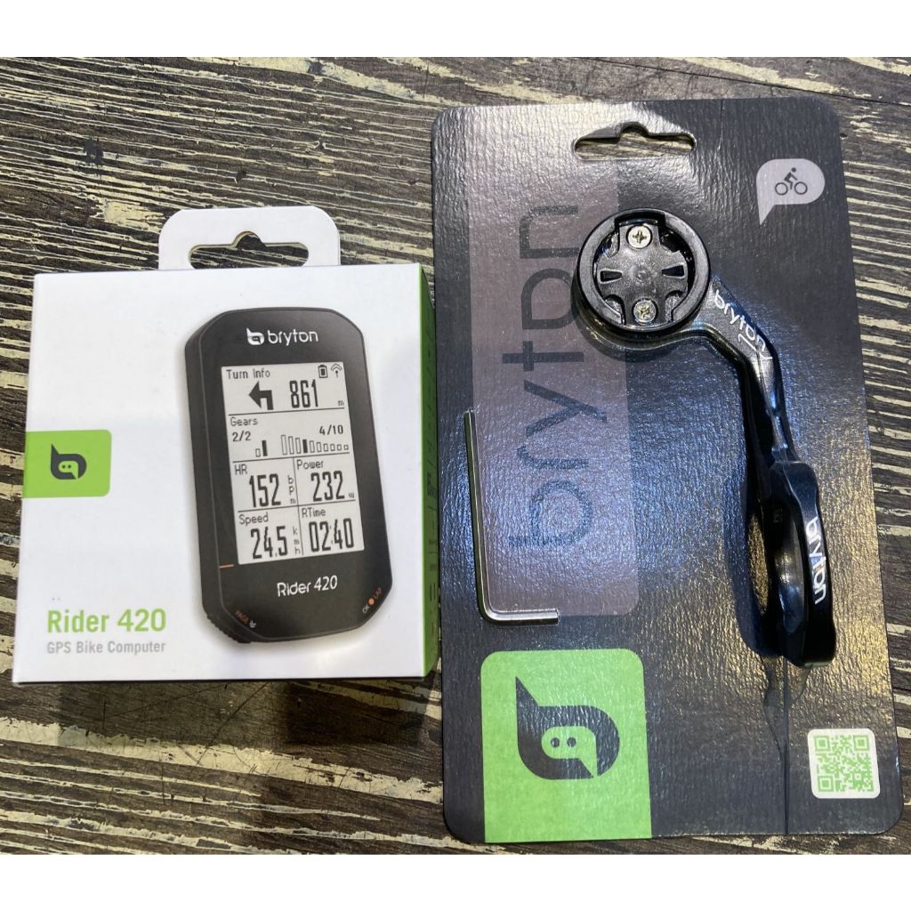 [304bike 台北市]Bryton rider 420 420E GPS 自行車碼錶 單車碼錶 單機+原廠延伸座