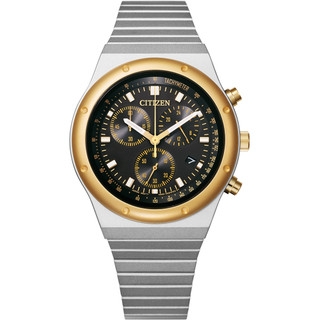 CITIZEN 星辰 Chronograph 光動能 昭和金 復刻計時腕錶 38MM (AT2544-64E)