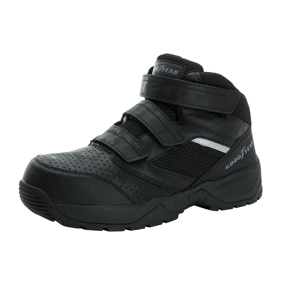 GOODYEAR 固特異 【黑犀牛】男款認證塑鋼頭安全鞋  黑 / GAMX33980/K Shoes Plaza