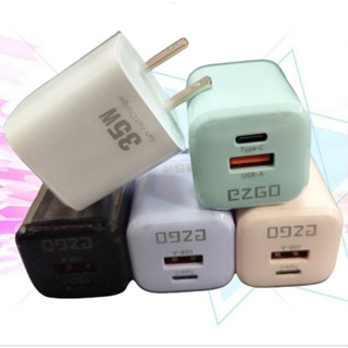 臺灣安規認證 迷你充電頭35W GAN氮化鎵 閃電快充雙孔充電器 TypeC PD+USB QC IPHONE充電頭