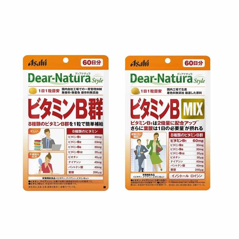 朝日 Dear Natura 維他命 B群 維生素 B MIX 60粒