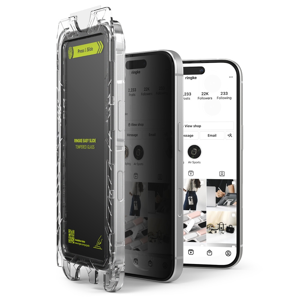 Rearth Ringke Apple iPhone 16 Pro Max 零失敗防窺玻璃保護貼(2片裝)