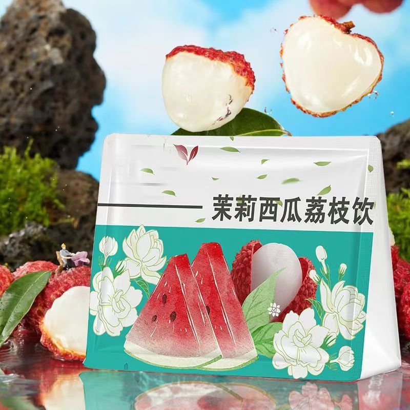 夏日救星 網紅果茶 茉莉西瓜 烏龍茶 茉莉花 火龍果 草莓冷泡茶 蘋果丁 冷泡代用茶 冰搖西瓜 清涼一夏 一包成茶