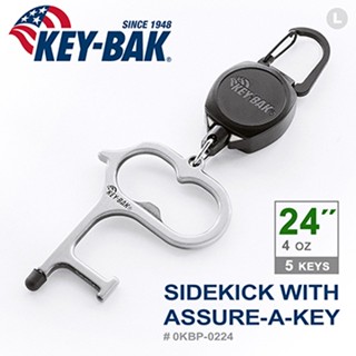 【IUHT】KEY-BAK SIDEKICK系列 24伸縮鑰匙圈+Assure-A-Key多功能指環#0KBP-0224