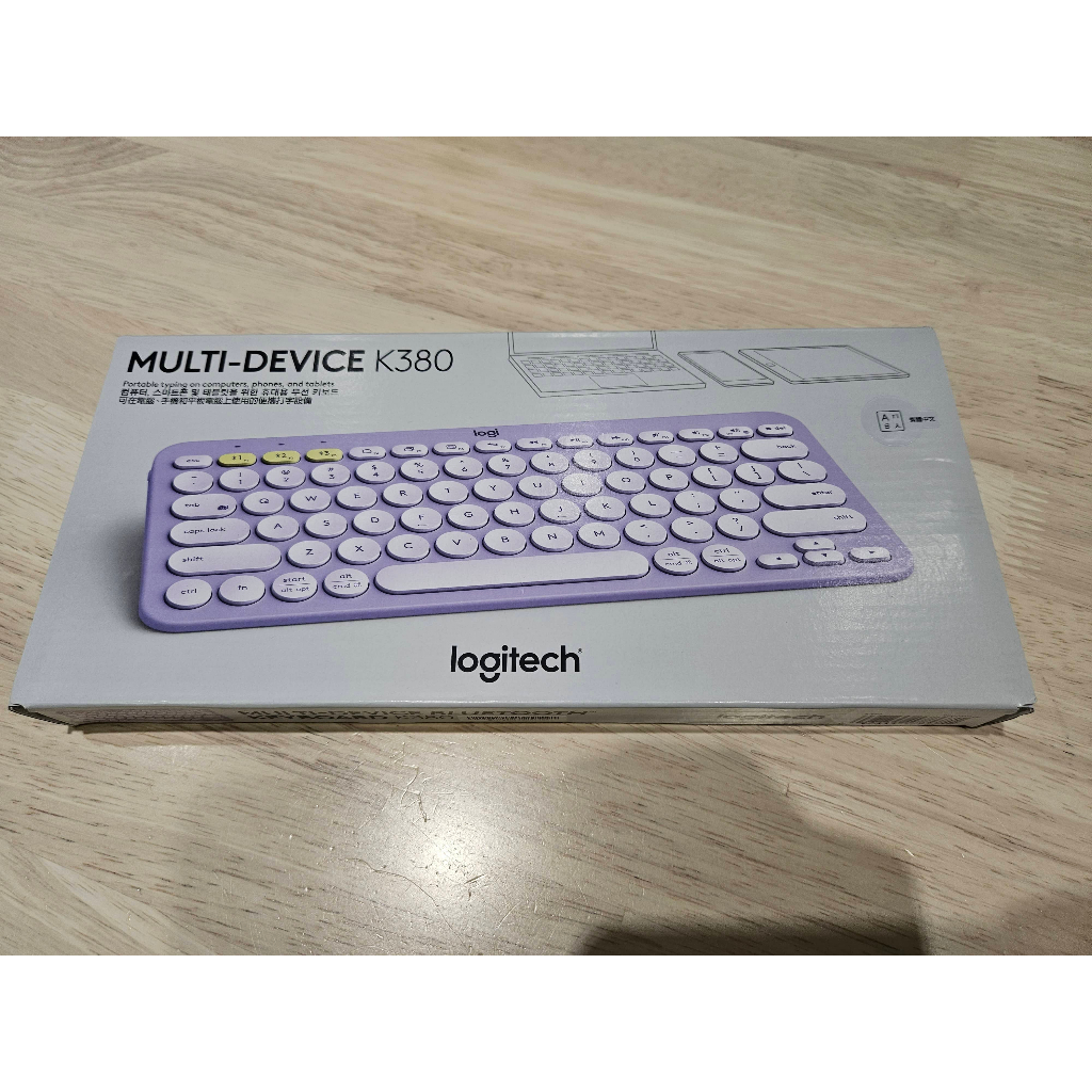 羅技 K380 無線藍牙鍵盤-有注音 (星暮紫)