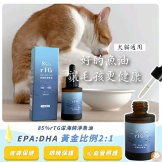 「發票+現貨」貓樂園 ParkCat 85%高純度 rTG深海純淨魚油 (犬貓通用)30ml