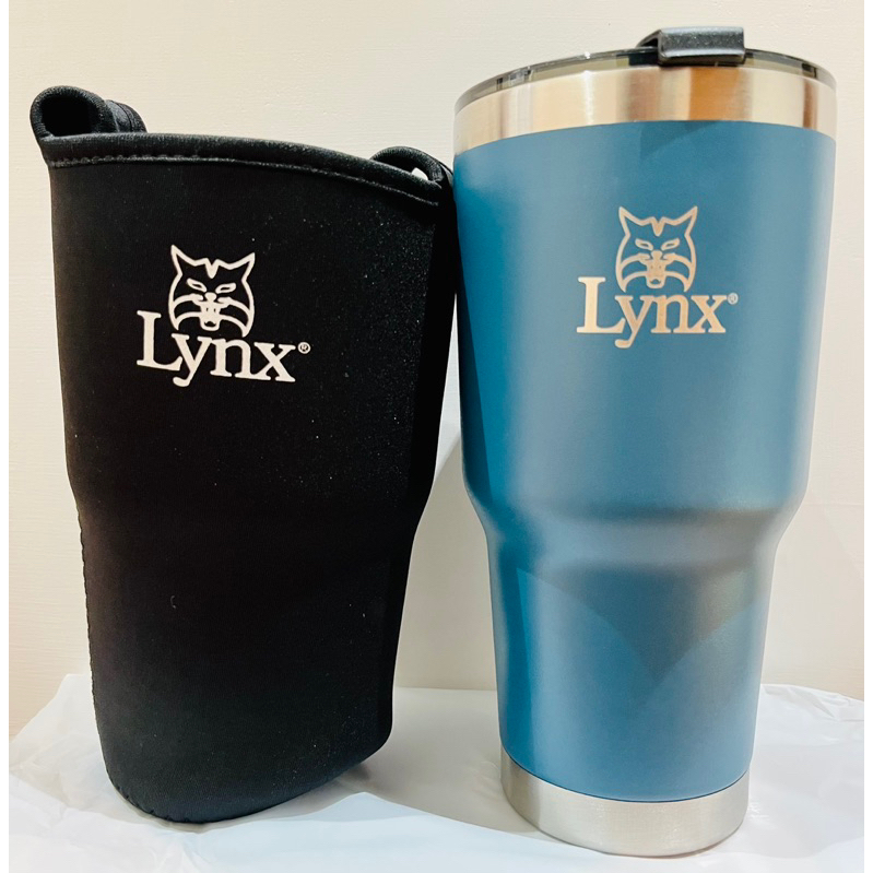 股東會贈品 三陽工業 Lynx 真空環保隨行杯(附布套)