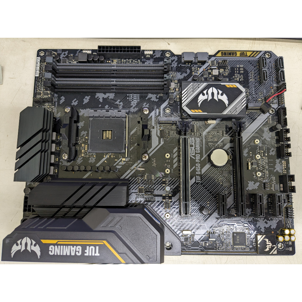 ASUS TUF B450-PRO GAMING 電競主機板 含檔板 中古良品