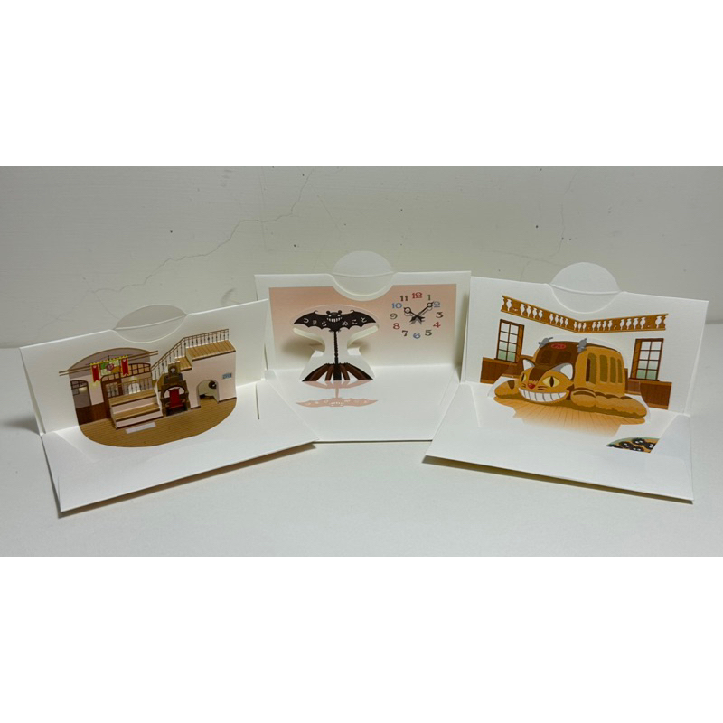 日本帶回🇯🇵吉卜力美術館場景 龍貓立體小卡片3張一組