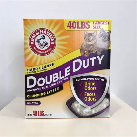 鐵鎚牌貓砂【一單限購1箱】 Arm&amp;Hammer 貓砂 18.14kg(40磅) 加強除臭貓砂 鐵鎚貓砂 凝結貓砂 XH