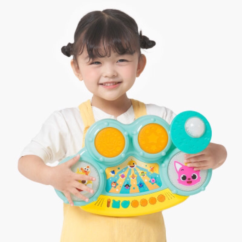 韓國代購 正品 PINKFONG 正版授權 鯊魚寶寶 爵士鼓 兒童音樂玩具 音樂鼓 打鼓遊戲 DJ模式音樂玩具 生日禮物