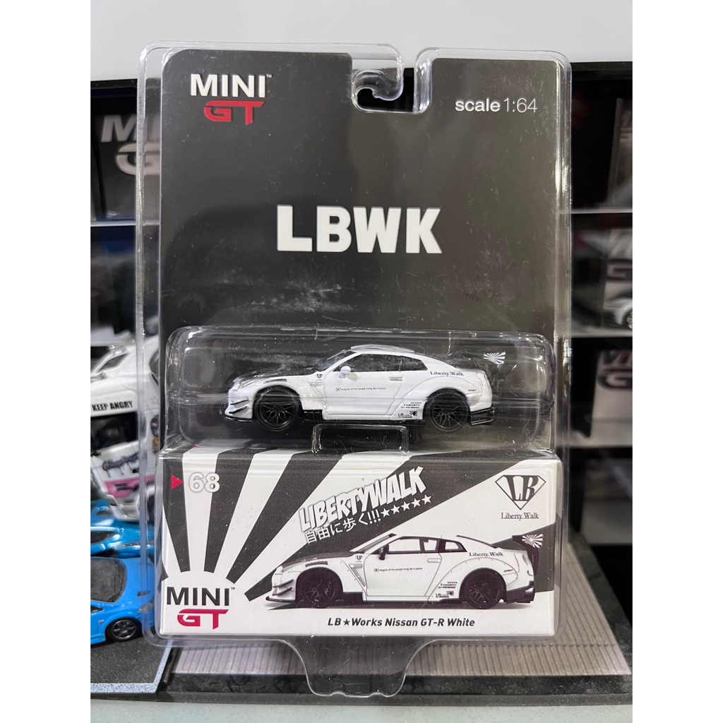 Mini gt 68 LB★WORKS Nissan GT-R (R35) White