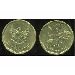 【全球郵幣】印尼 Indonesia 印度尼西亞1996年100 Rupiah AU