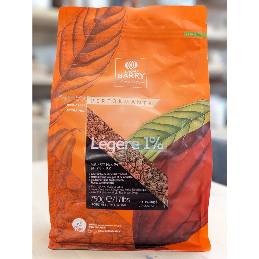 可可巴芮 低脂可可粉 ( 脂肪≤1% ) CACAO BARRY - 750g 【 穀華記食品原料 】