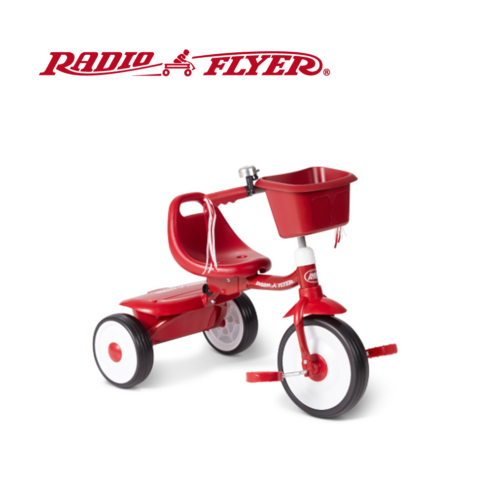 RadioFlyer 紅騎士兜風折疊三輪車(平把) (福利品出清)