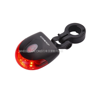 自行車/ 腳踏車 LED車燈/ LED後燈 紅色燈 黑色束子 4xRED LED4段