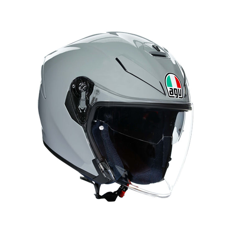 正版 AGV K5 JET 亮光 水泥灰 素色 3/4帽 半罩帽 內墨片設計 亮白 台中倉儲安全帽 K5JET