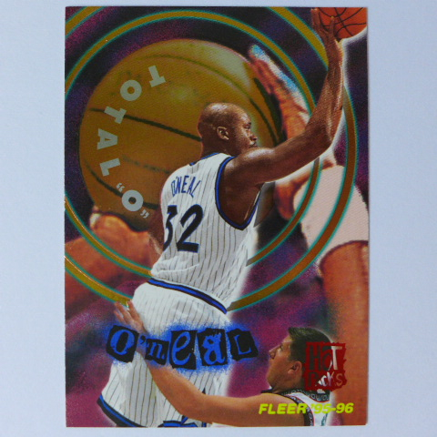 ~Shaquille O'Neal/俠客.歐尼爾~名人堂/大白鯊/超人 1996年FLEER金屬設計.NBA特殊卡