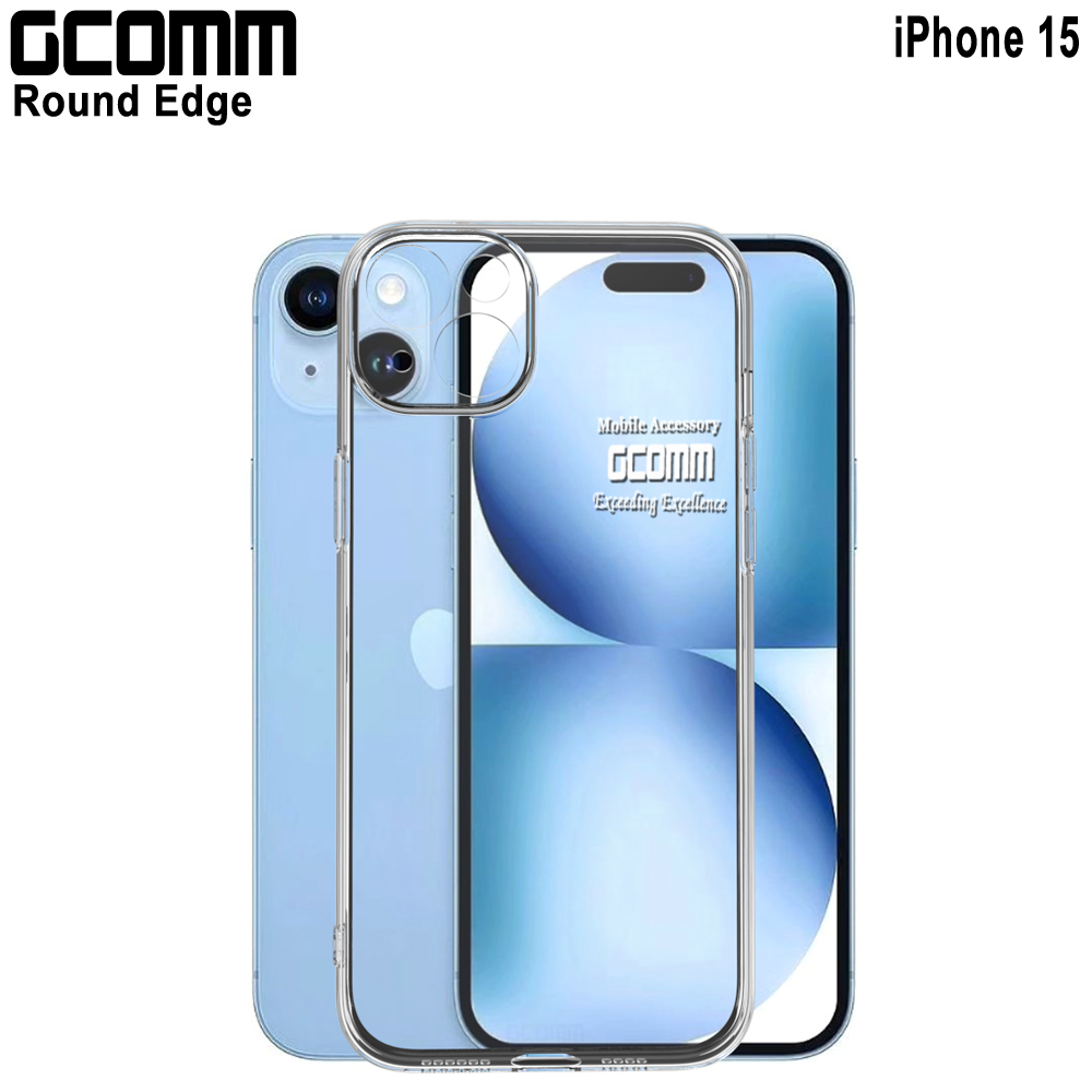 GCOMM iPhone 15 清透圓角保護套 Round Edge