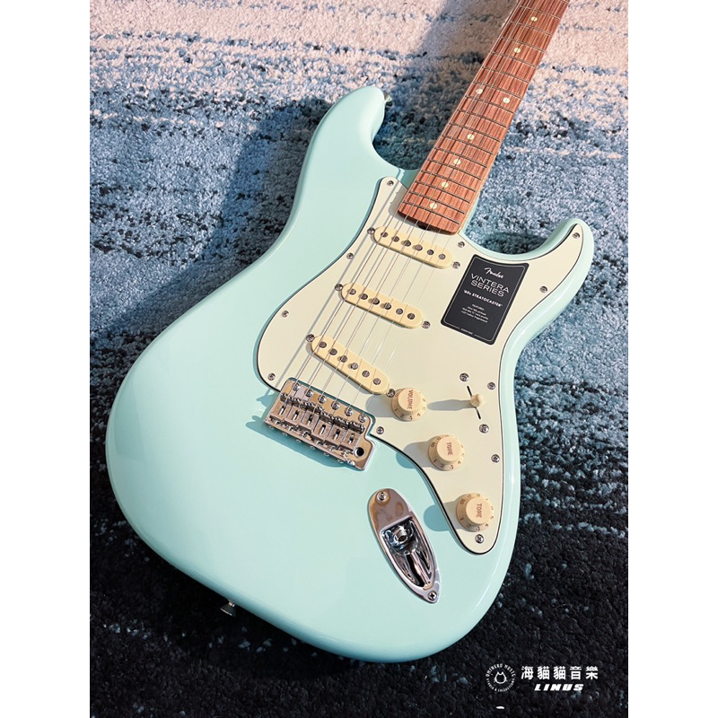 《夏天！》Fender Vintera '60s Stratocaster Surf Green 衝浪綠 墨西哥製電吉他