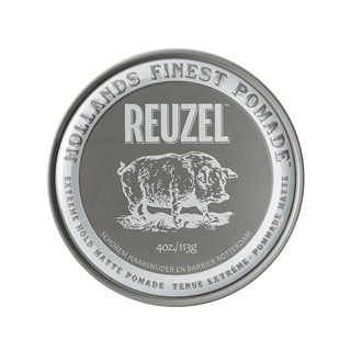 荷蘭 Reuzel 灰豬 極度強力定型 水性髮蠟（霧面低光澤油頭蠟 水洗式塑型造型蓬鬆無光澤啞光油頭髮泥 頭髮造型品豬油