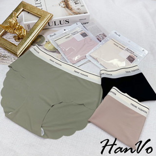 【HanVo】無痕冰絲運動風裸感中高腰內褲 涼感獨立包裝純棉底襠 流行少女內褲 內著 A11-5756