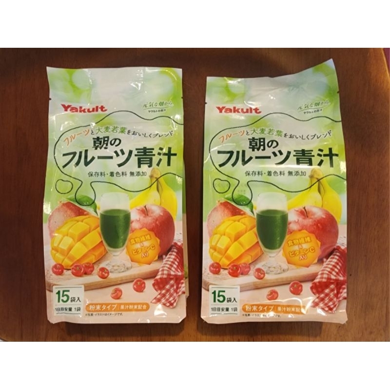 現貨-日本養樂多Yakult早晨的水果青汁粉 15入/包 大麥若葉
