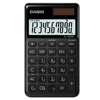 CASIO 10位元時尚霧面系列攜帶型計算機(SL-1000SC-BK