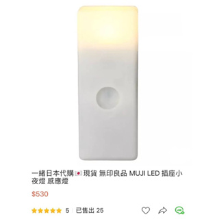 一緒日本代購🇯🇵現貨 無印良品 MUJI LED 插座小夜燈 感應燈