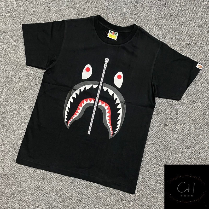 Bape 胸口拉鍊款鯊魚 短袖