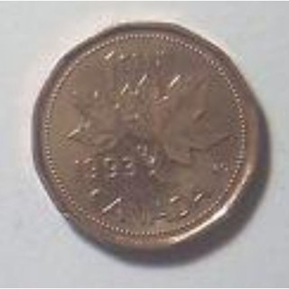 【全球硬幣】加拿大 1993年1C 1分 CANADA coin 品項美 AU