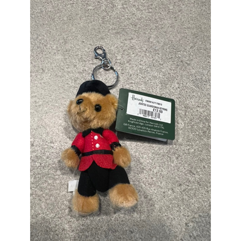 倫敦 英國 Harrods 哈洛德 熊 鑰匙圈 衛兵 士兵熊 紀念品 只有一隻 全新