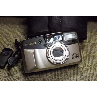 (全配瑕疵品)Pentax ESPIO 125M 含相機套 遙控器 頸繩 高階隨身機 底片相機 全自動底片相機