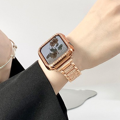 質感滿鑽金屬錶帶 apple watch 9 錶帶 8 7 6 5 4 SE 蘋果手錶錶帶 蘋果錶帶 金屬錶帶 台灣現貨