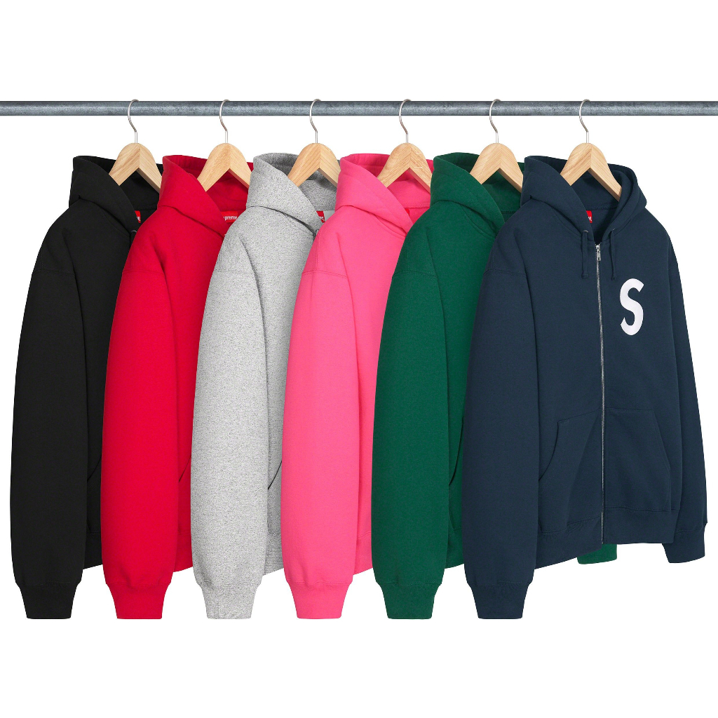 【紐約范特西】預購 SUPREME FW23 S LOGO ZIP UP HOODED SWEATSHIRT 帽T外套